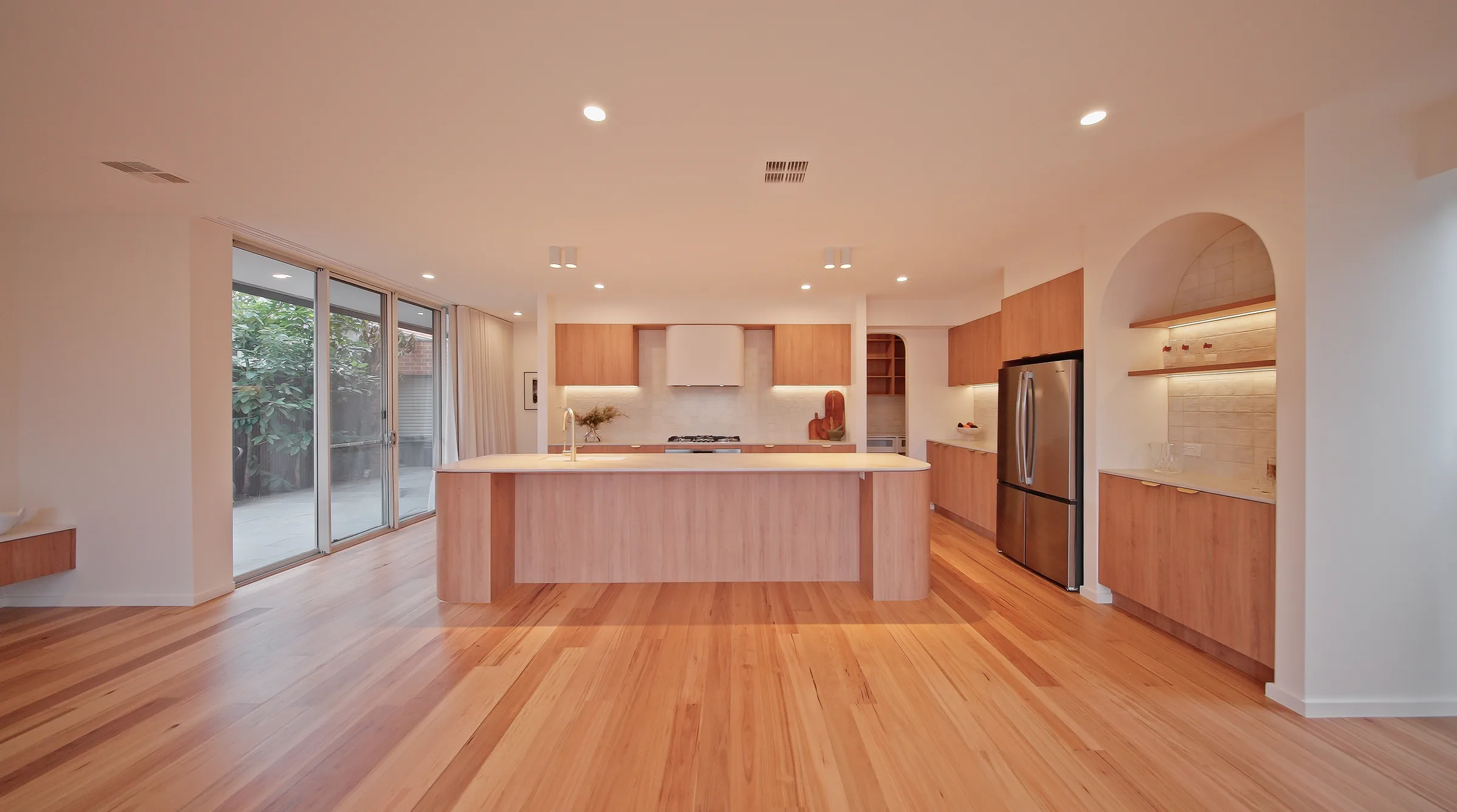 Custom Hadfield kitchen with island and joinery by Industry Kitchens & Joinery